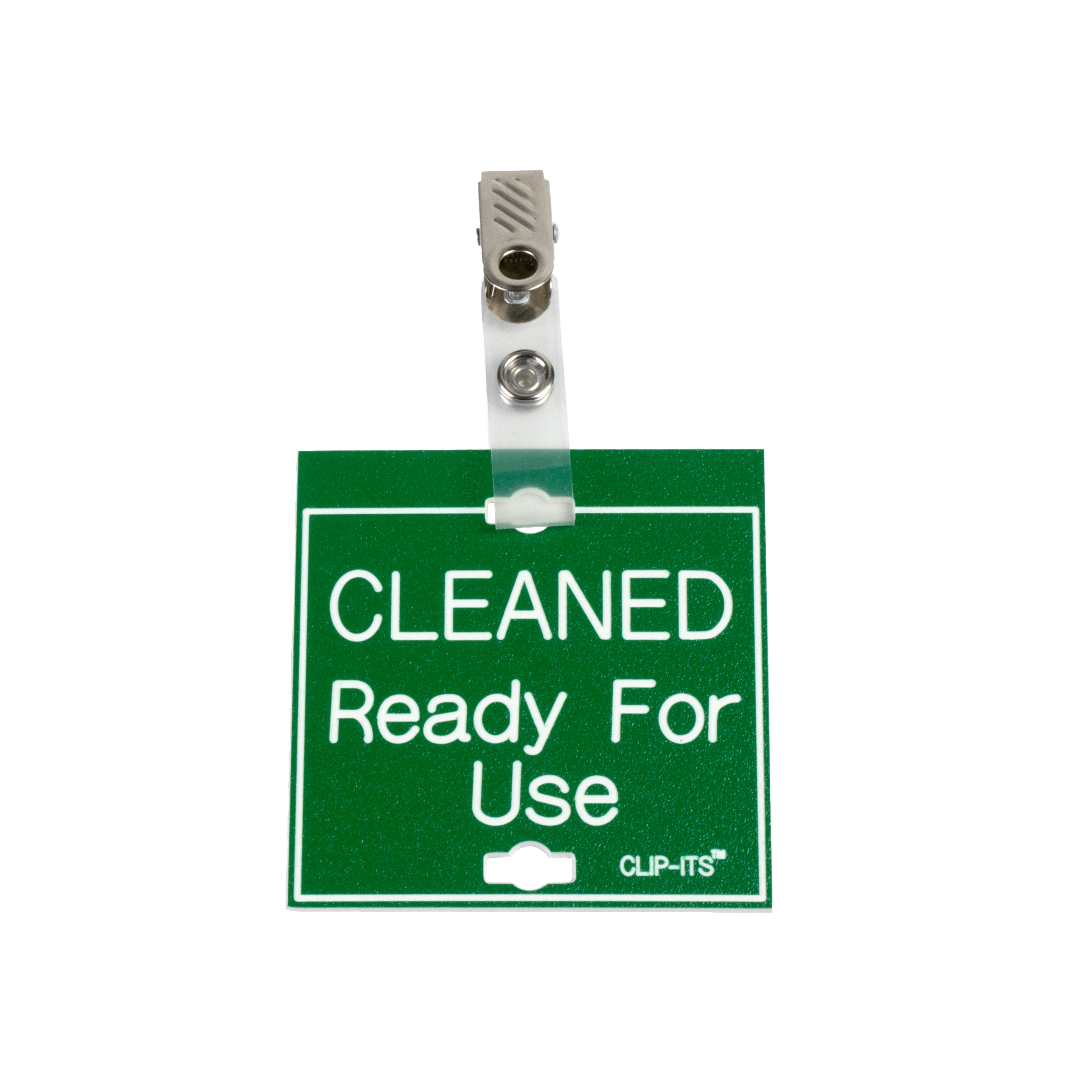 Clip-Its™ - CLEANED Ready for Use (Green with White Text)
