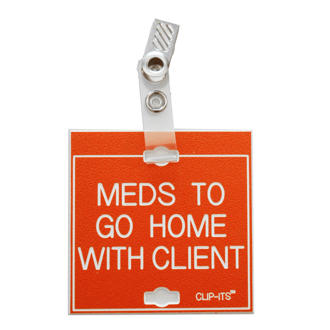 Clip-Its™ - Medication & Special Diet Considerations (Orange with White Text)