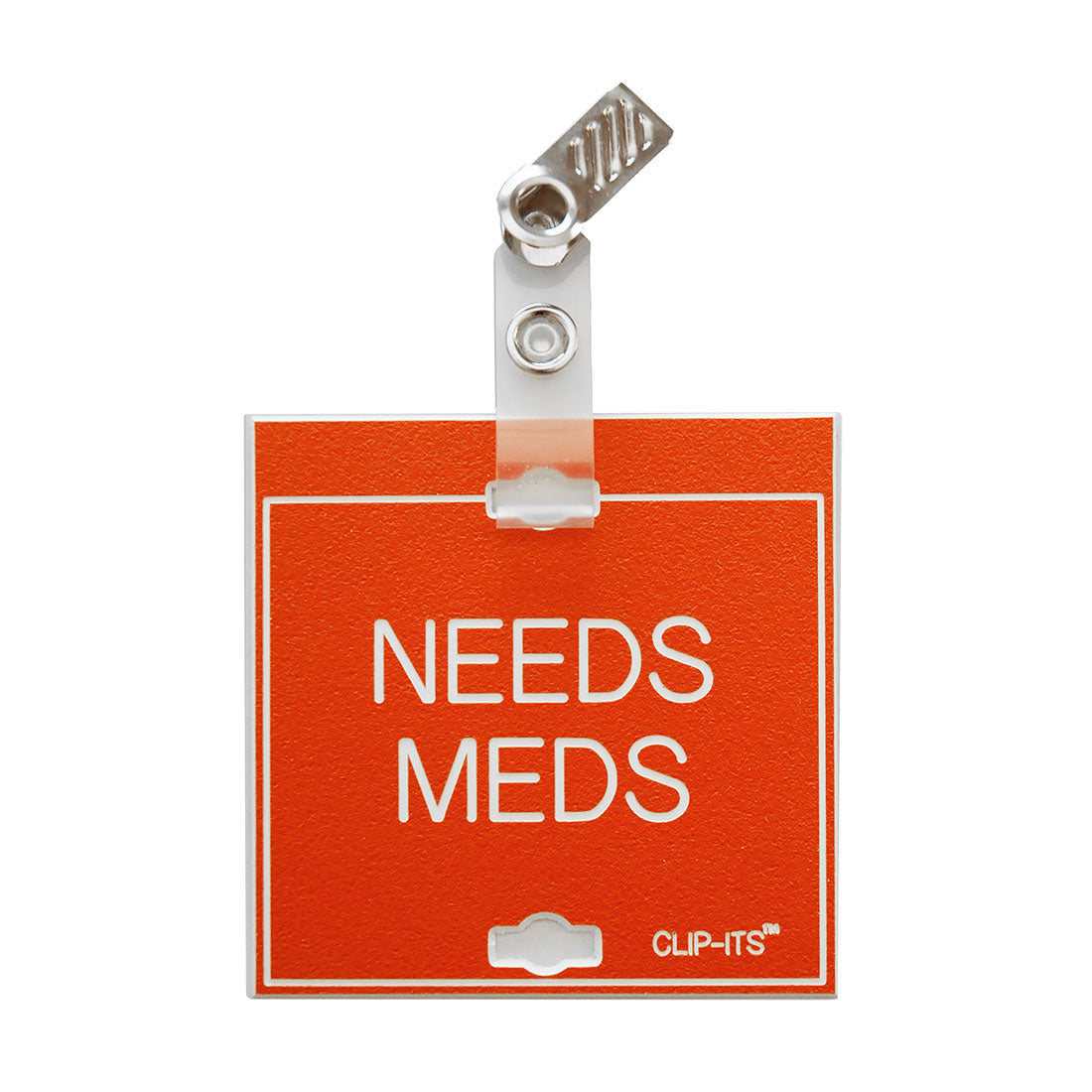 Clip-Its™ - Medication & Special Diet Considerations (Orange with White Text)