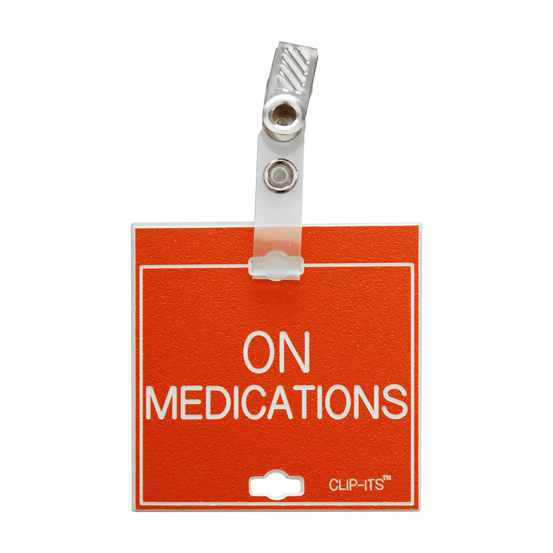 Clip-Its™ - Medication & Special Diet Considerations (Orange with White Text)