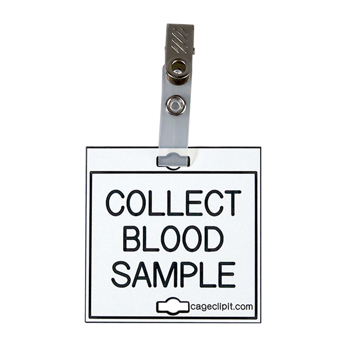 Clip-Its™ - Specimen Samples or Exam Required (White with Black Text)