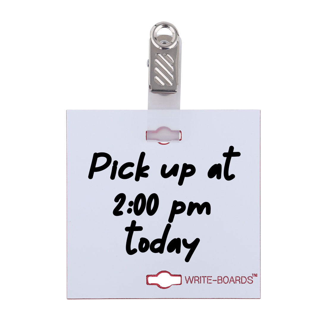 Write-Boards™ 3" x 3" - Blank with Alligator Clip