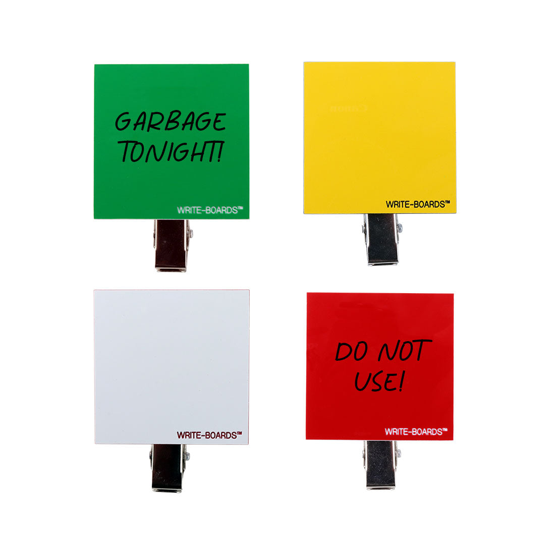 Write-Boards™ 2" x 2" - Blank with Swivel Clip