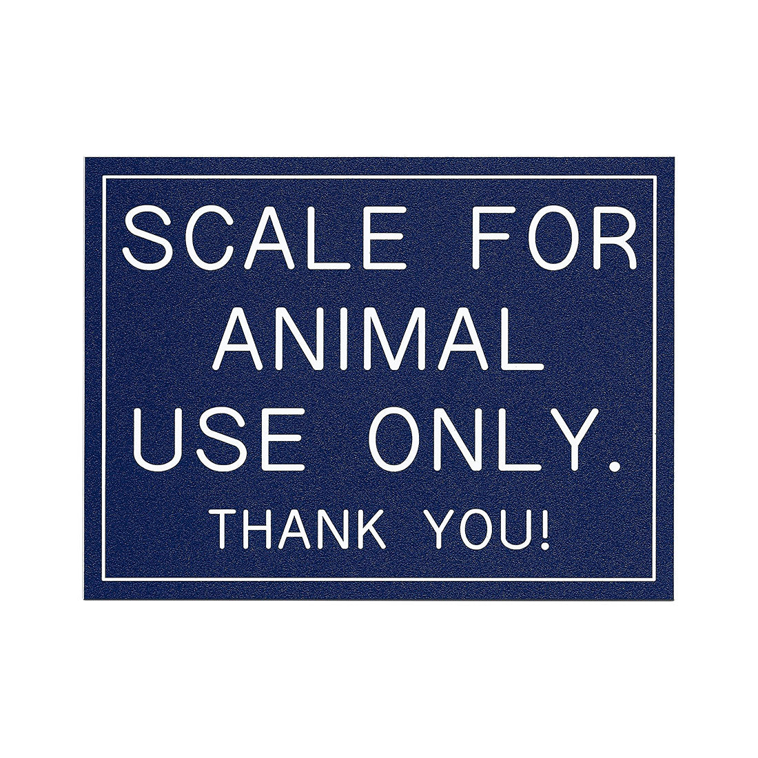 SCALE FOR ANIMAL USE ONLY.