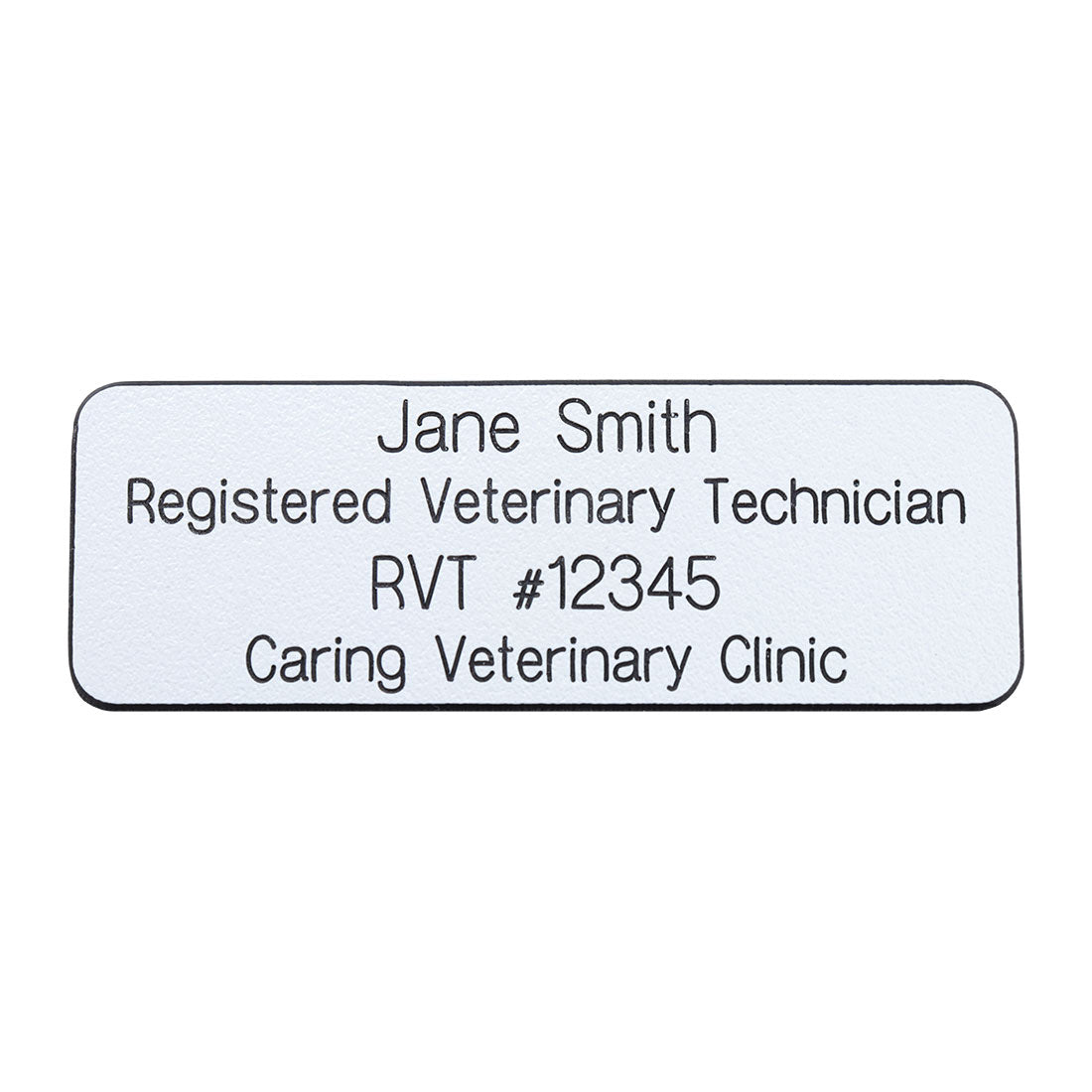 Engraved VACSP Coded Name Badge