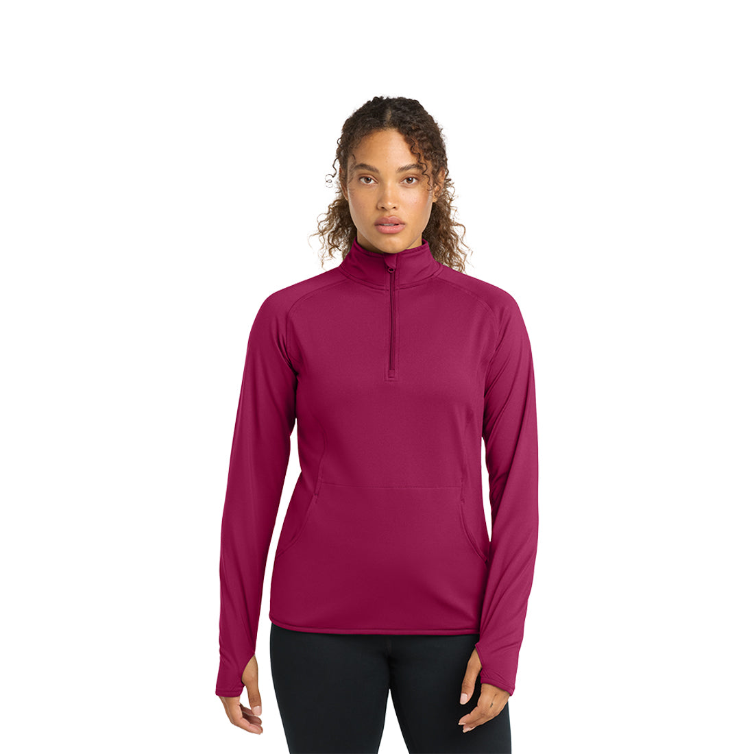 Stretch Pull Over 1/4 Zip - Ladies
