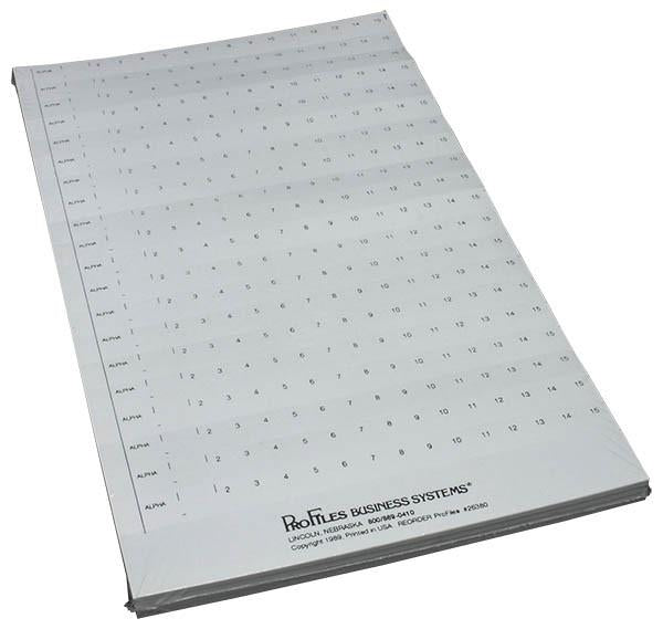 ProFiles™ Name Label Inserts for 12" ProFiles™ Pouch