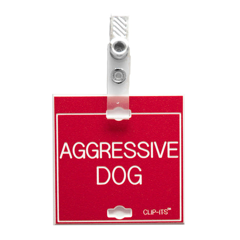AGGRESSIVE DOG Clip-Its™ (Pack of 6)