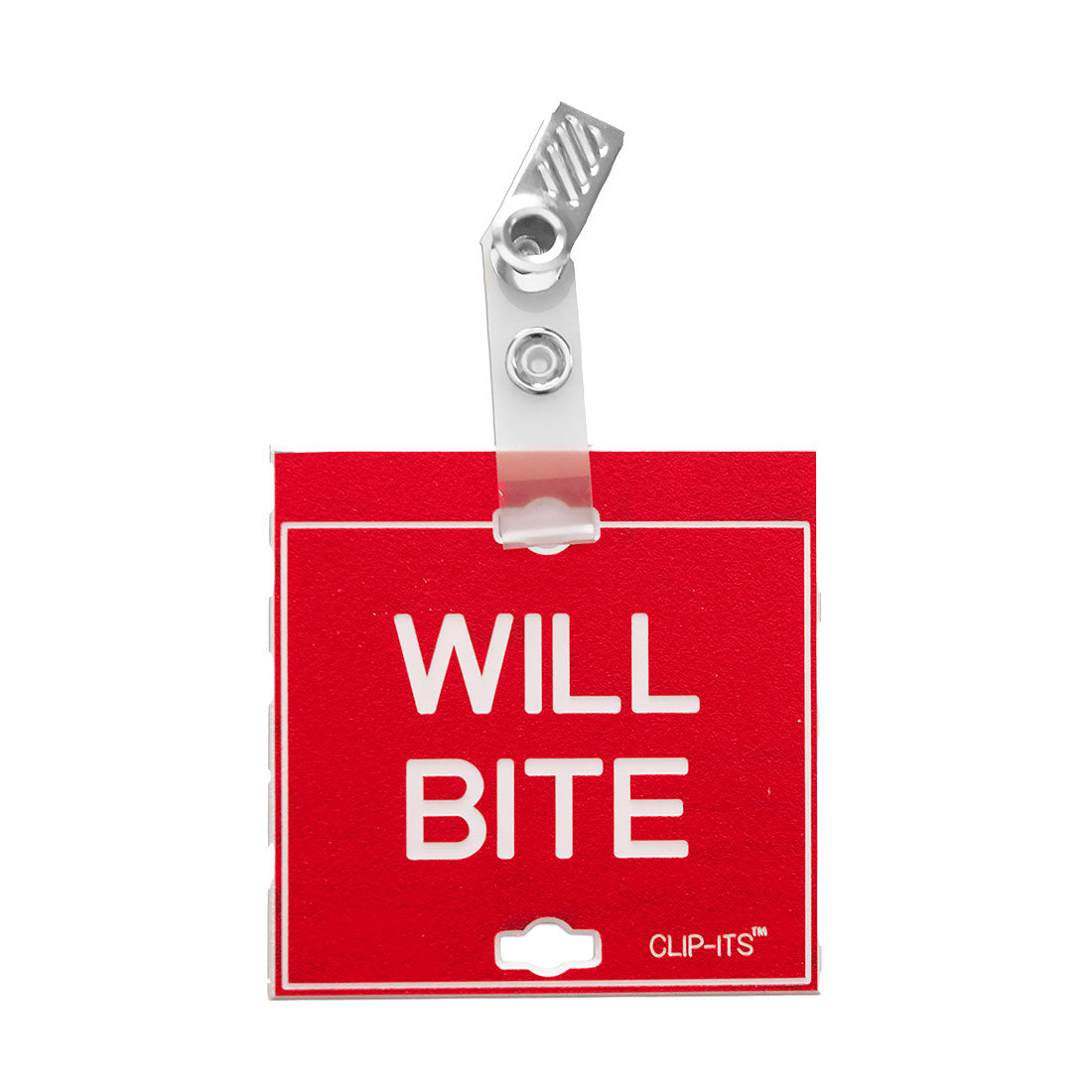 Clip-Its™ - Warning, Safety Issues (Red with White Text)