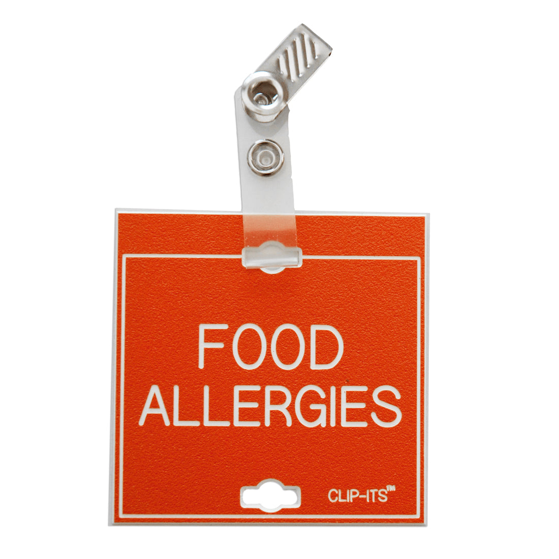 Clip-Its™ - Medication & Special Diet Considerations (Orange with White Text)