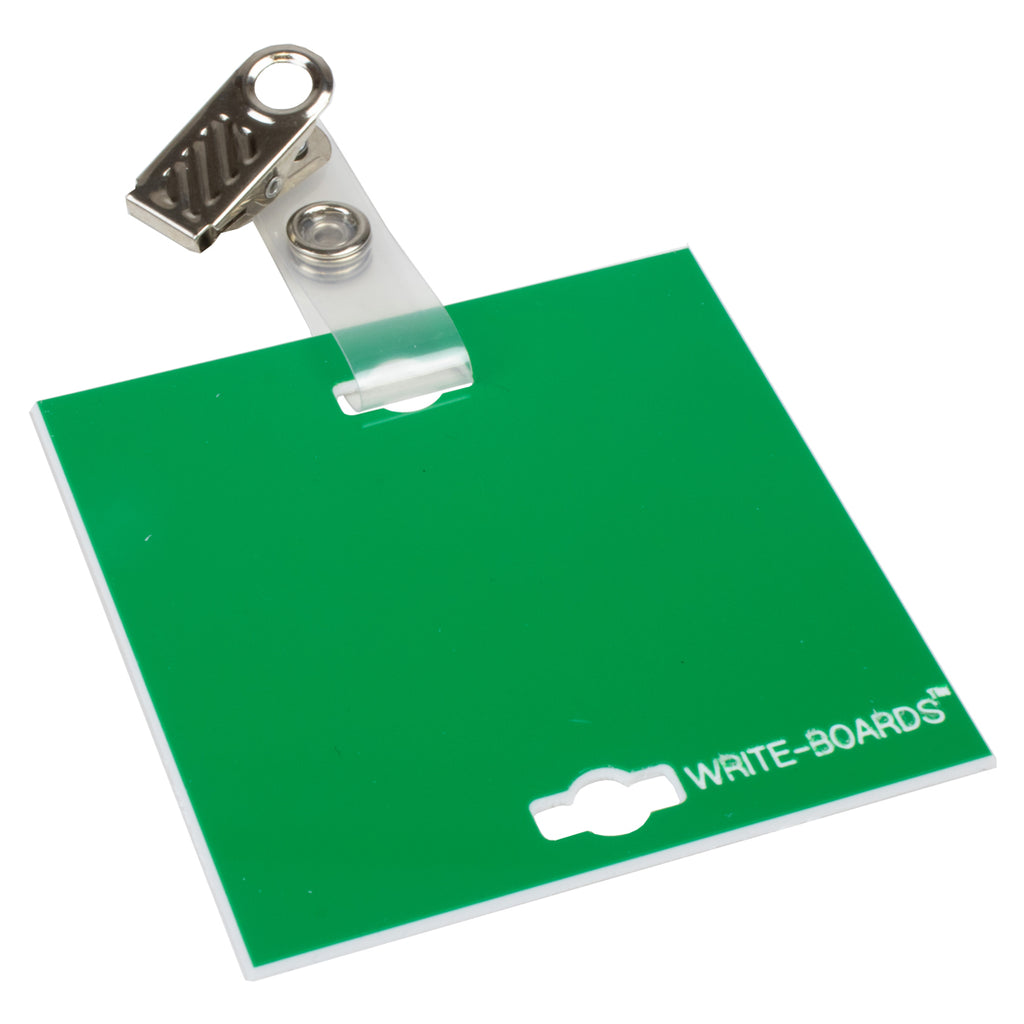 Write-Boards™ Green - 3" x 3" (Pack of 6)
