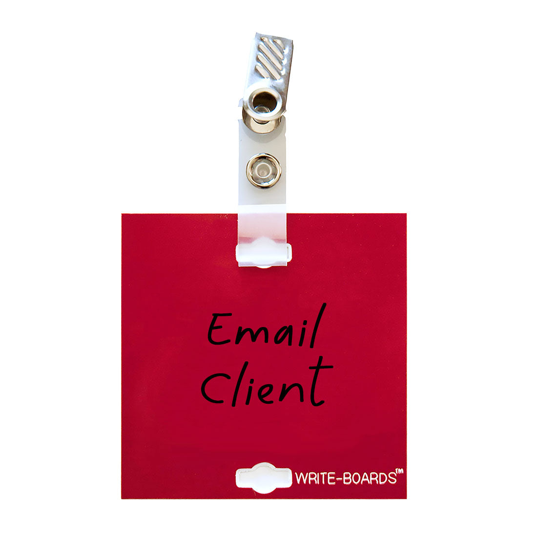 Write-Boards™ 3" x 3" - Blank with Alligator Clip