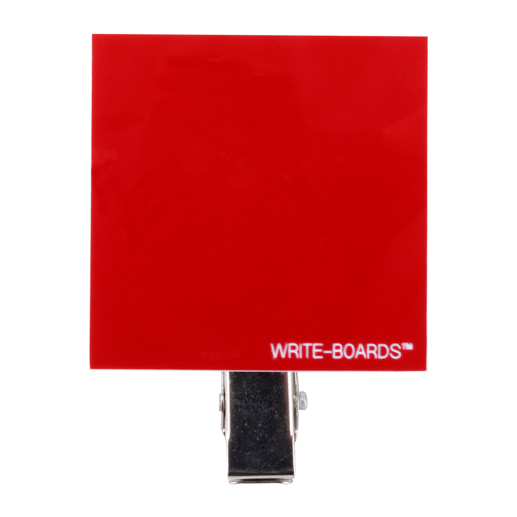 Write-Boards™ Red / White - 2” x 2” (Pack of 12)