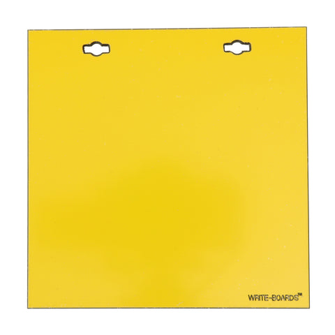 Write-Boards™ Yellow - 6" x 6" - 2 Hole (Pack of 3)