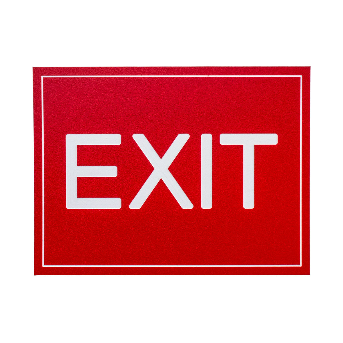 EXIT - Wall Sign 8 in. x 6 in., Red / White