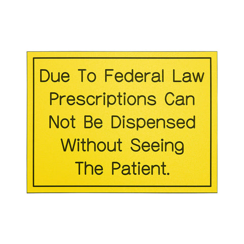 Due To Federal Law Prescriptions...