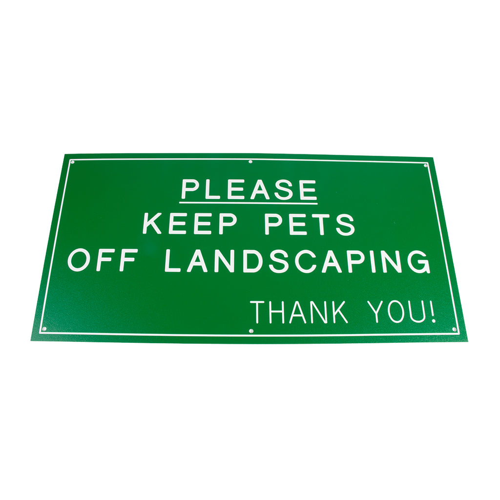 PLEASE KEEP PETS OFF LANDSCAPING. THANK YOU!