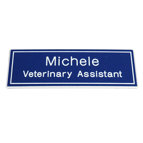 Engraved Name Badge with Border