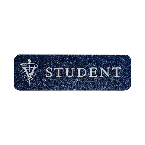 Vet Student Name Badge - Royal Blue / White