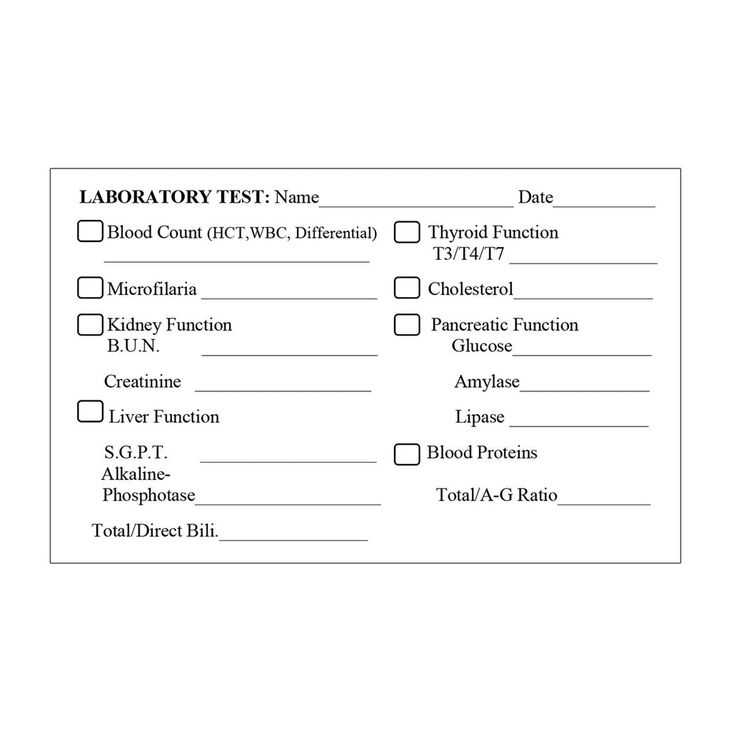 Medical Record Stickers - Lab Test (Pack of 200)