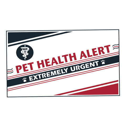 3-UP Reminder Cards - Pet Health Alert