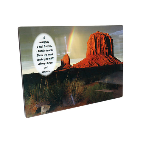 "Quiet Moments Desert Sunset" Sublimated Full Color Plaque