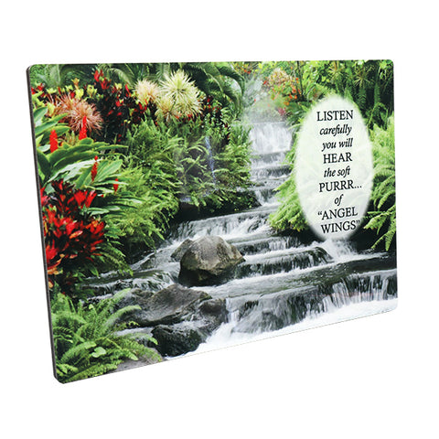 "Quiet Moments Waterfall" Sublimated Full Color Plaque