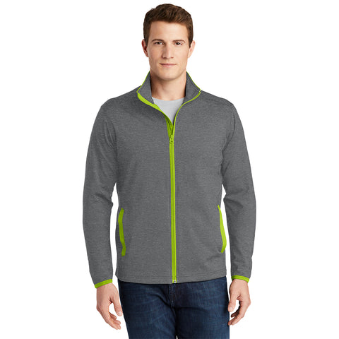 Sport-Tek® Sport-Wick® Soft Brushed Stretch Full-Zip Jacket – Men’s