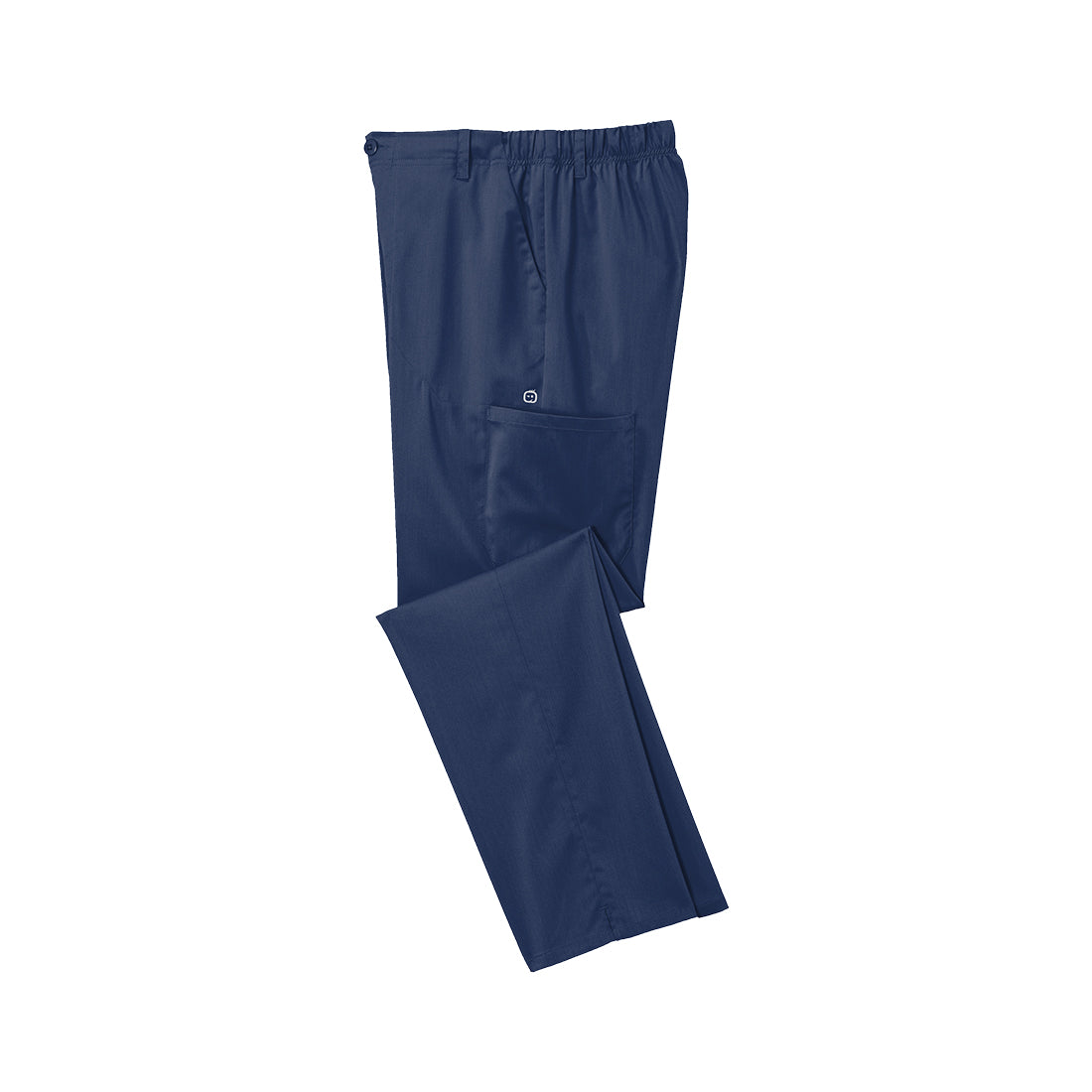 Navy blue scrub pants on a white background