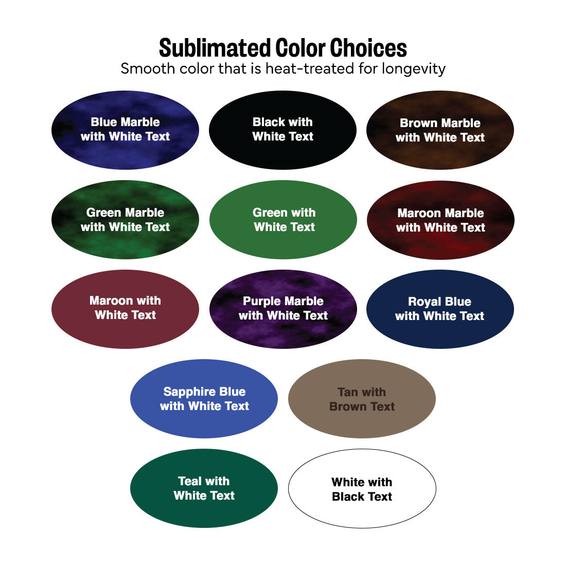 Full Color Oval Name Badge without Logo