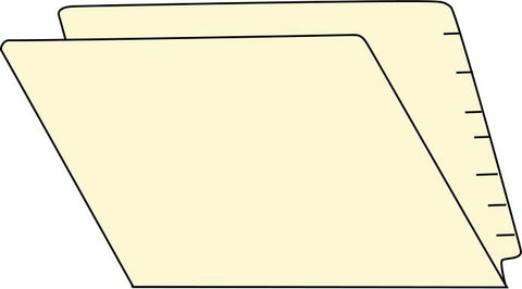 Letter Size End Tab File Folder - Reinforced Edge